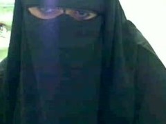 Veiled Arabian hussy makes some sexy web camera porn by lifitng upon layers of the brush clothes and skimpy a set of natural jugs so big it will take your breath away