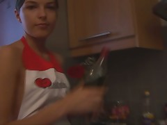 Handsome plus cute Ivana Fukalot is having group sex in all directions the kitchen