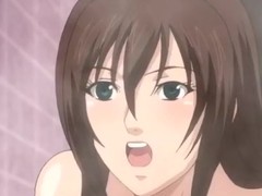 Mischievous anime dark brown be thick was caught masturbating fur pie with knick-knack and involved into real fuck stint